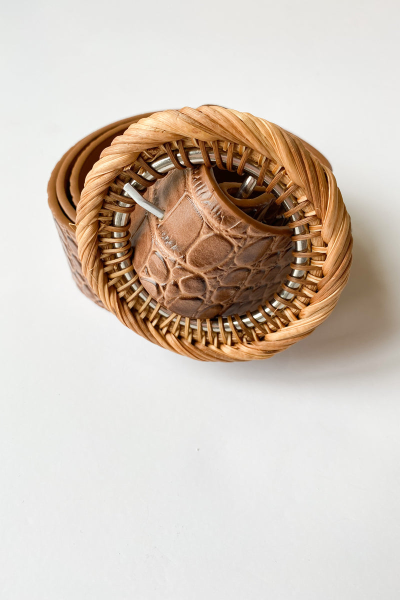 mode, another day woven buckle belt