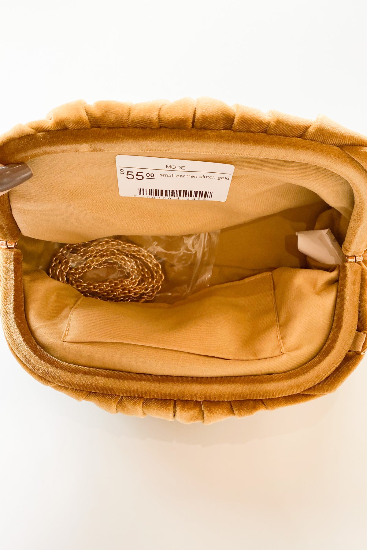 mode, small carmen clutch