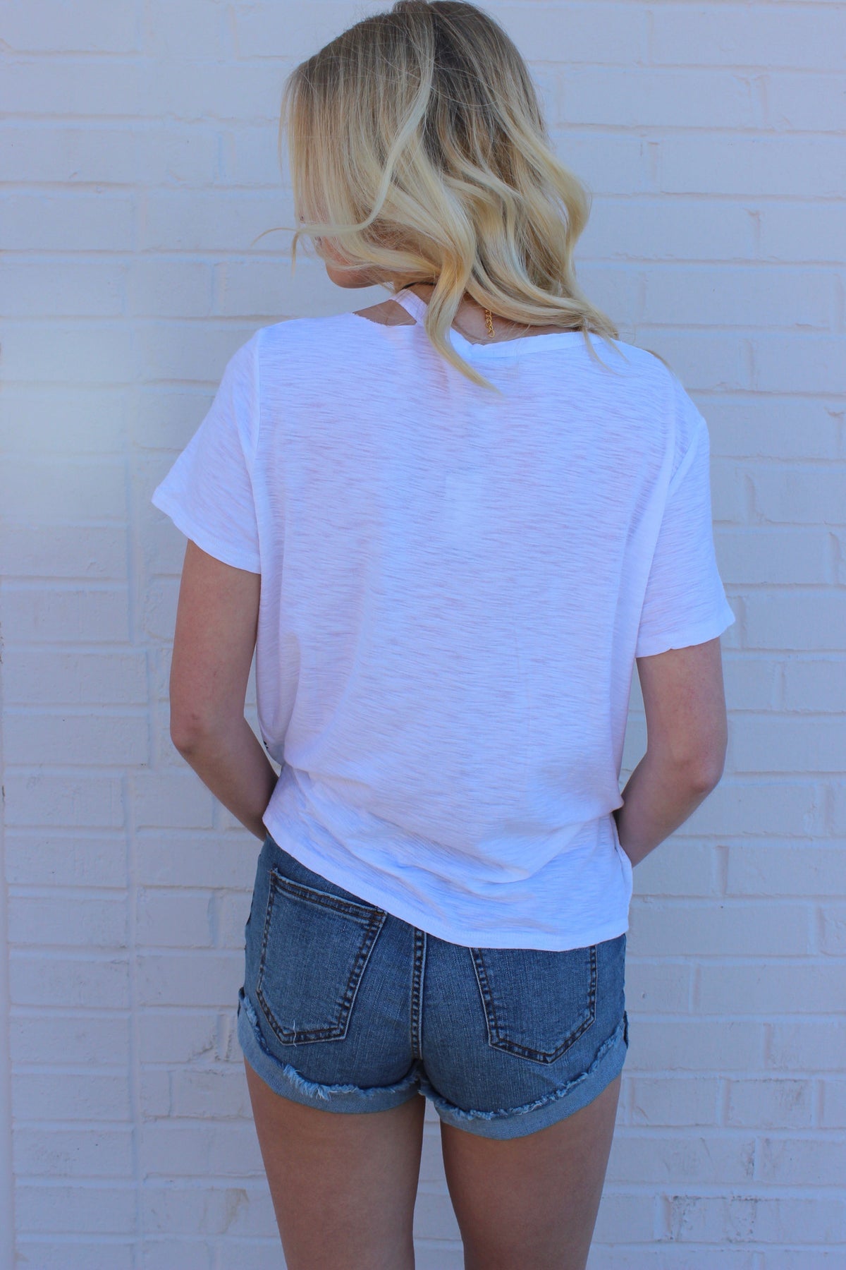 mode, Splat distressed tee
