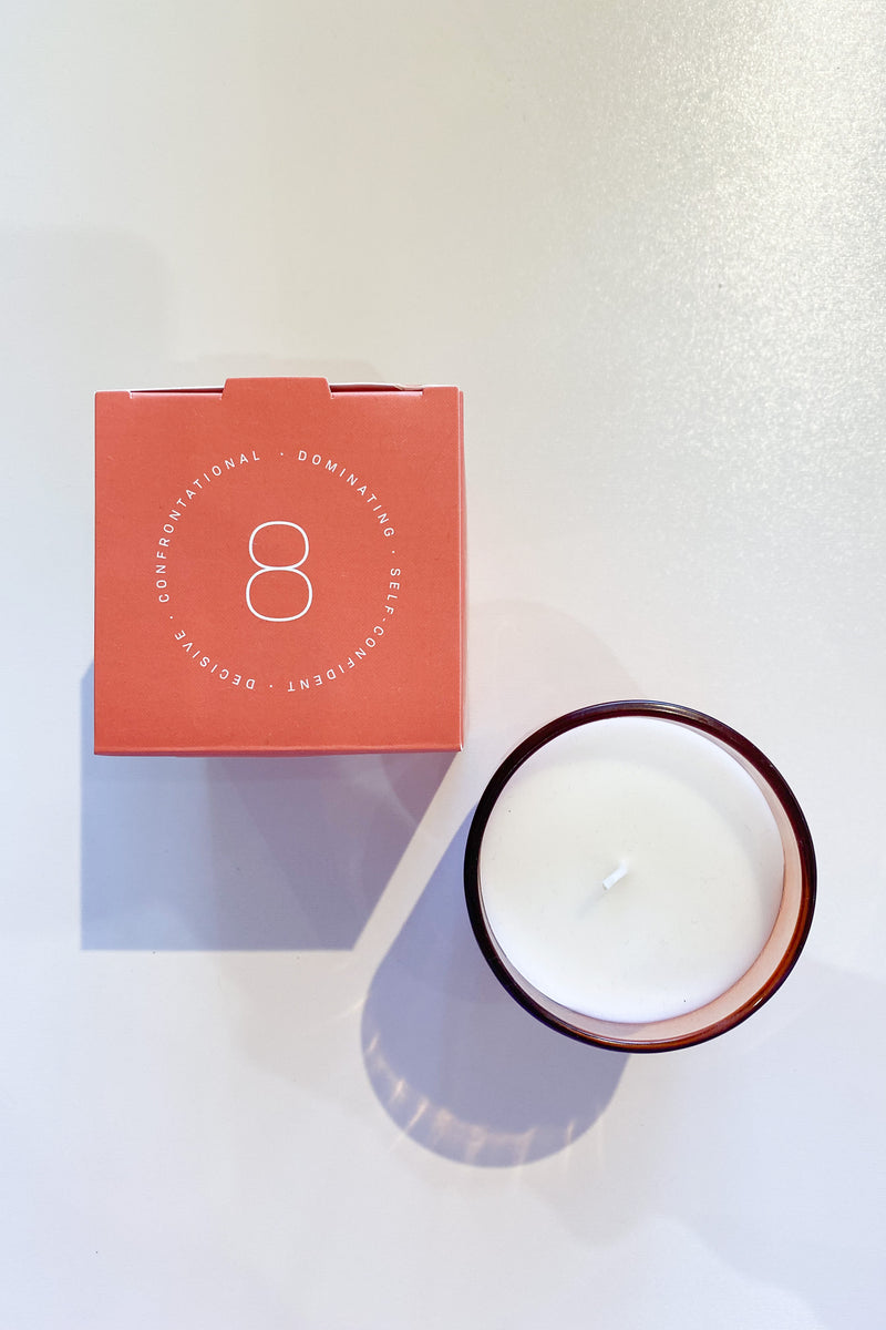 enneagram 8, challenger, incense + smoke