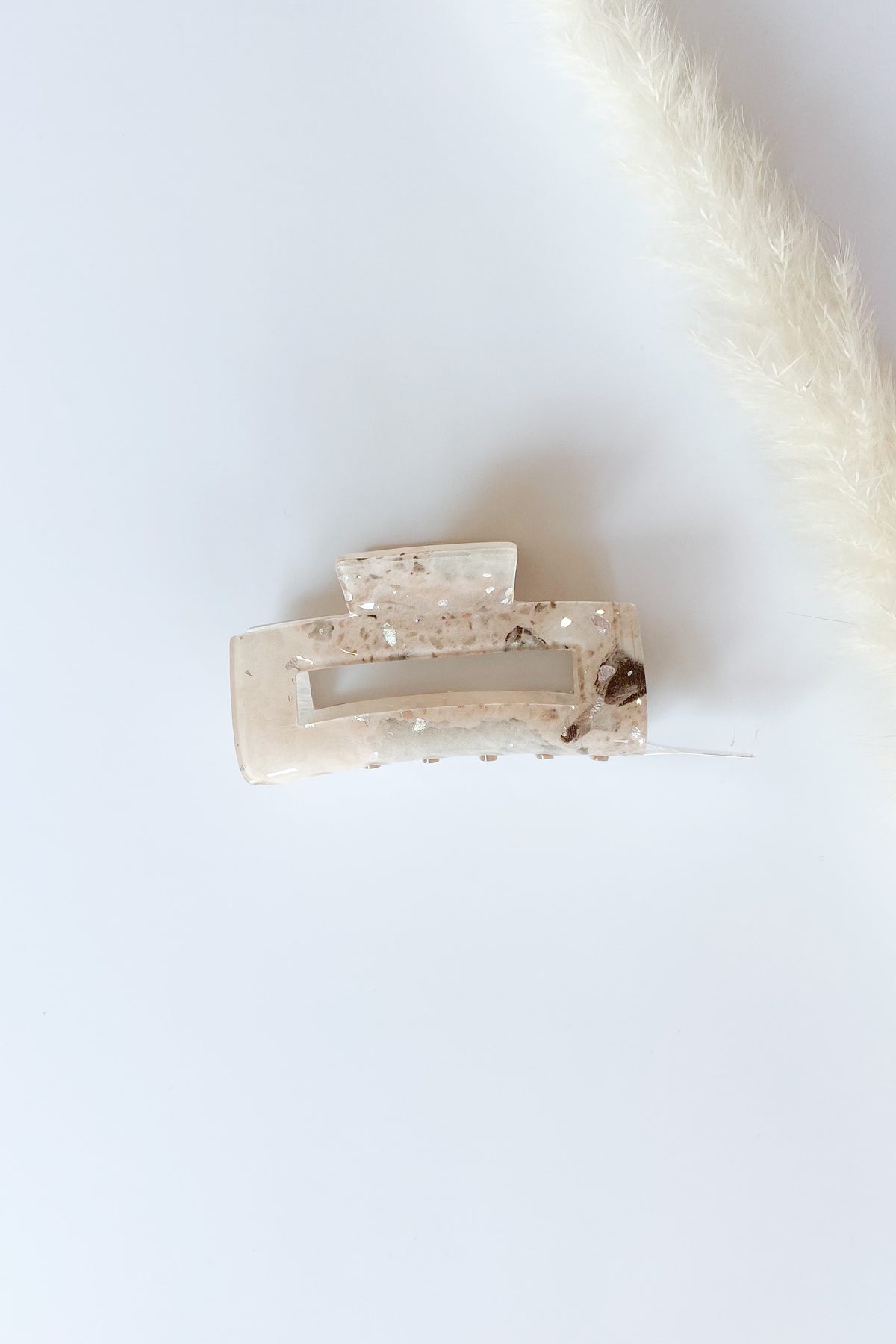 mode, marbleized hair clip