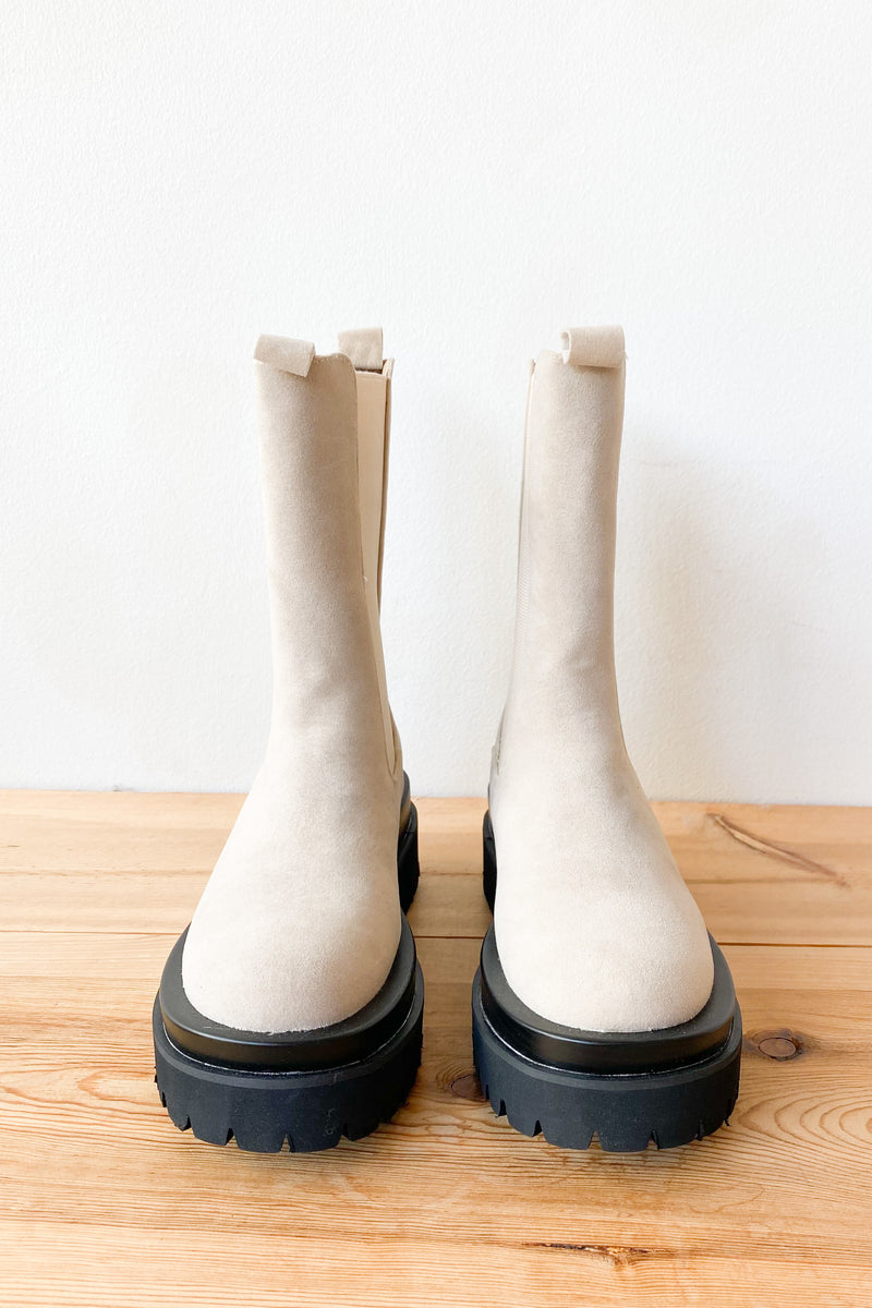 mode, willow suede combat boots
