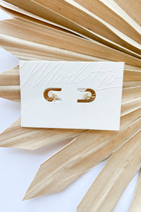 mode, tayler hoop studs