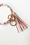 mode, boho key ring bracelet