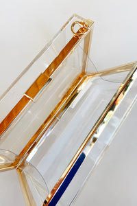 mode, acrylic box clutch