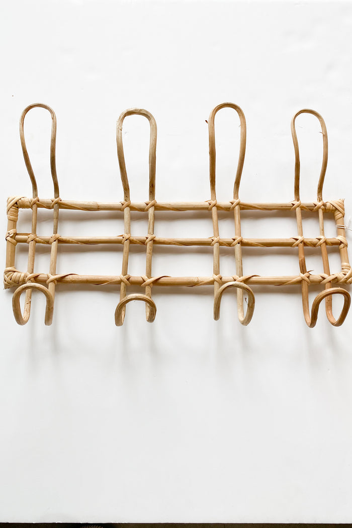 mode, rattan wall hanger hooks