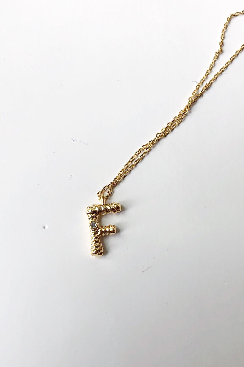 mode, sticks n stones initial necklace