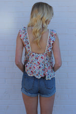 mode, pretty little floral top