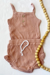 mode, ribbed bloomer set