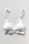 mode, deep v ribbed bralette