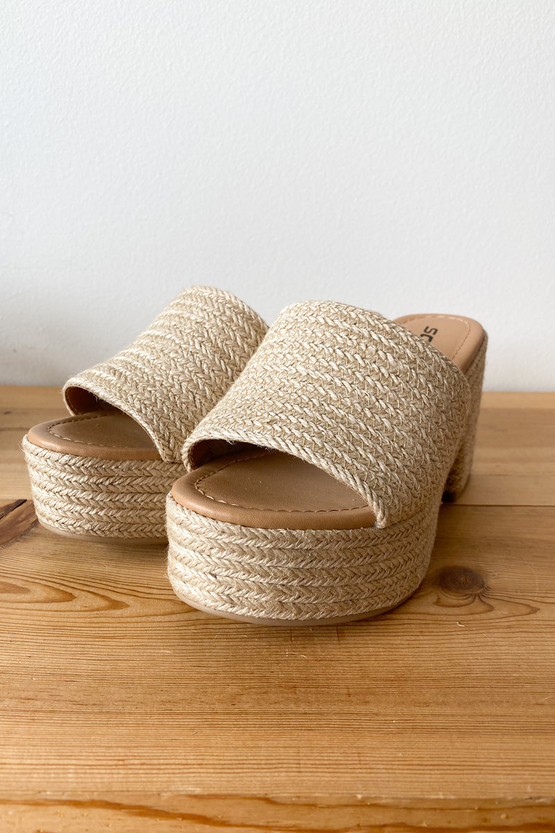 mode, feeling fresh woven platform