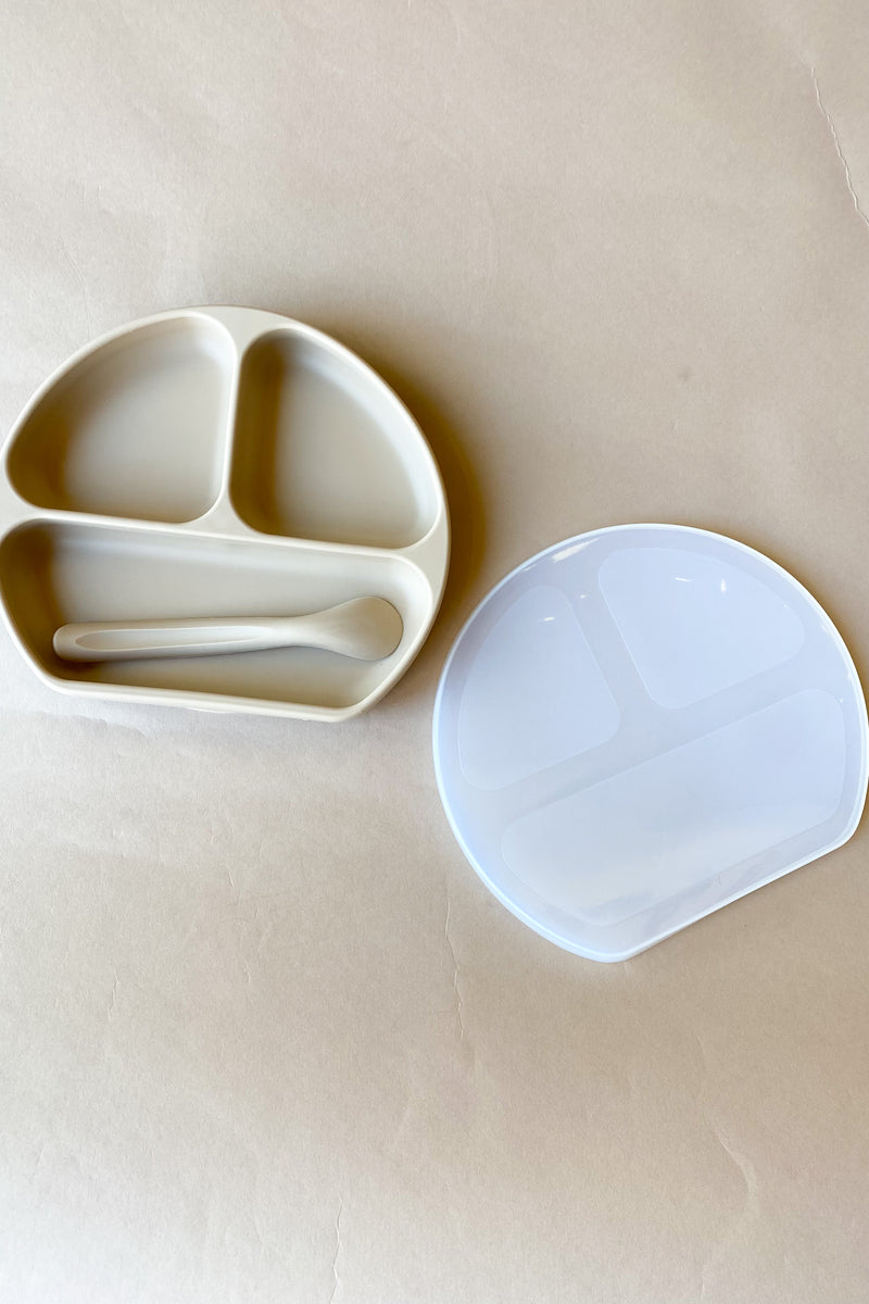suction plate w lid + spoon
