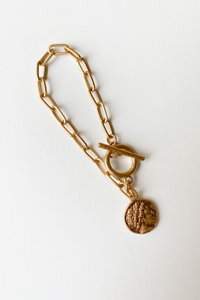 mode, coin drop bracelet