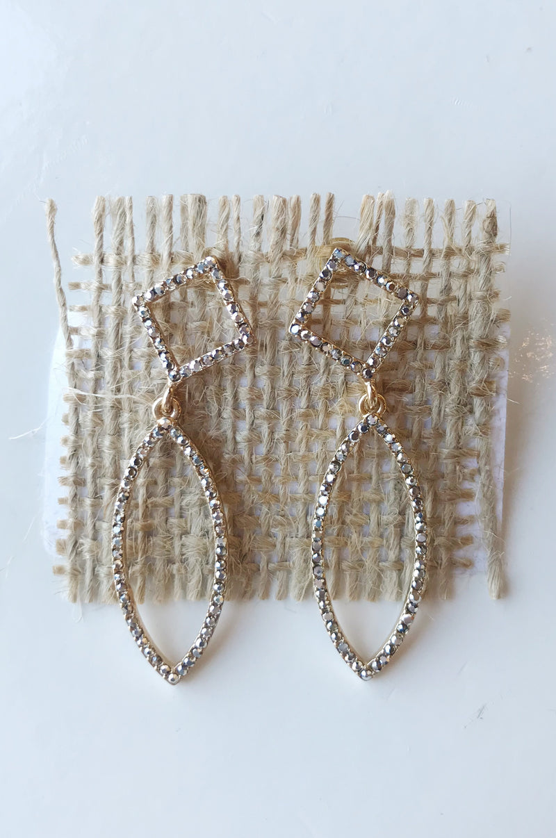 mode, twinkle drop earring