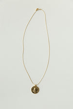 mode, double layer coin necklace- large coin