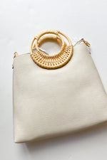 mode, woven handle bag