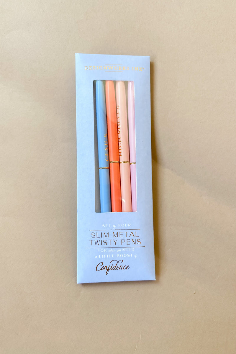 mode, twisty pen set of 4