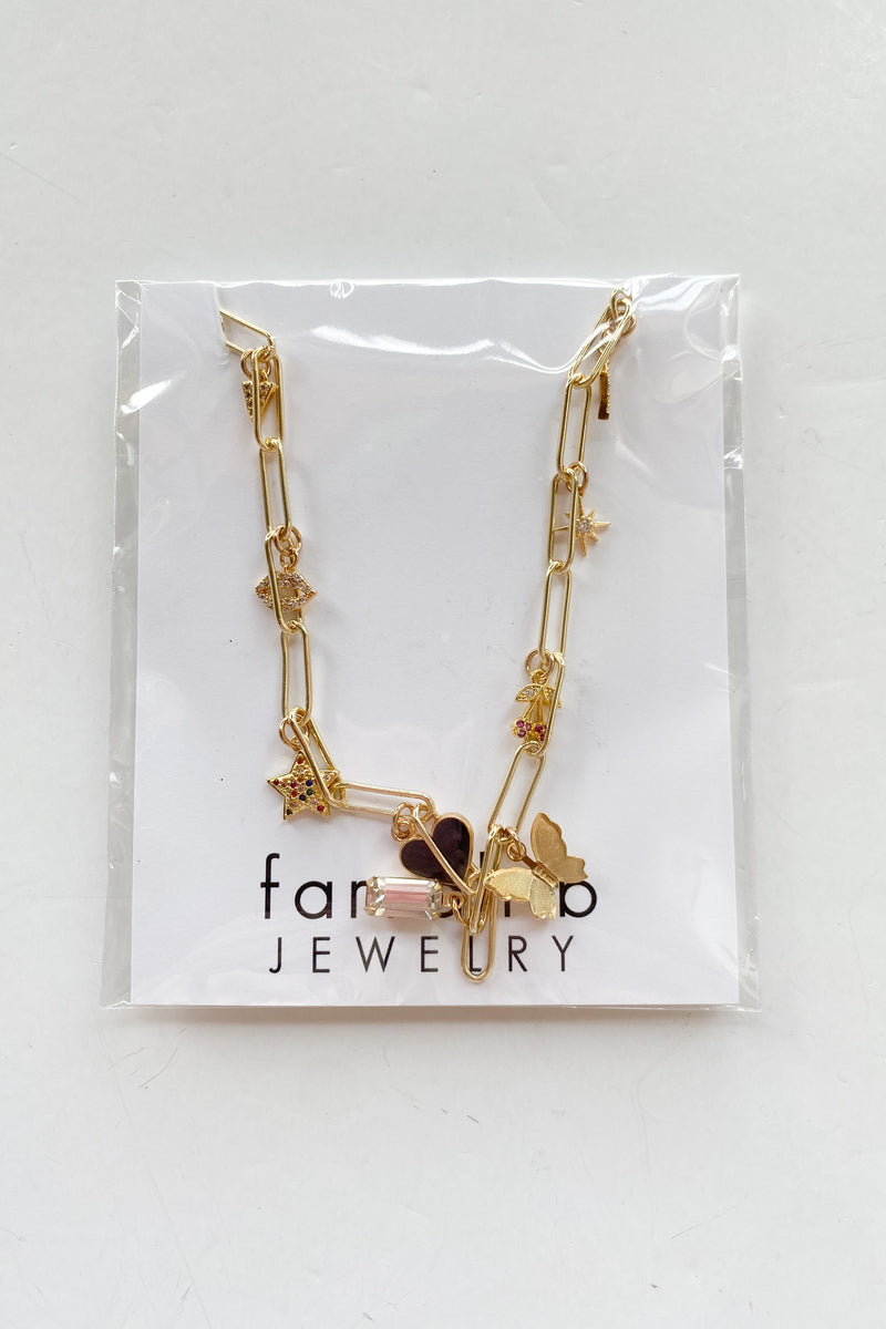 mode, the collector charm necklace