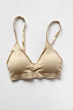 mode, deep v ribbed bralette