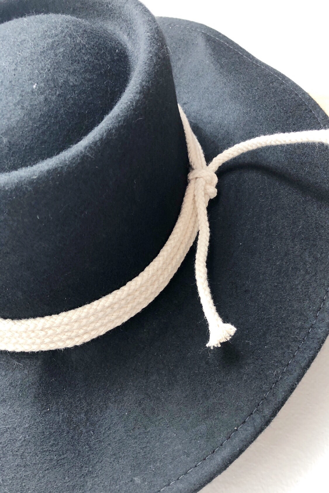 mode, rope trim hat