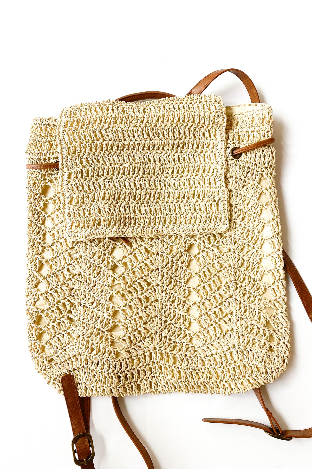 mode, seaside straw backpack