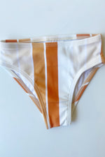 mode, retro stripe cross-back bikini