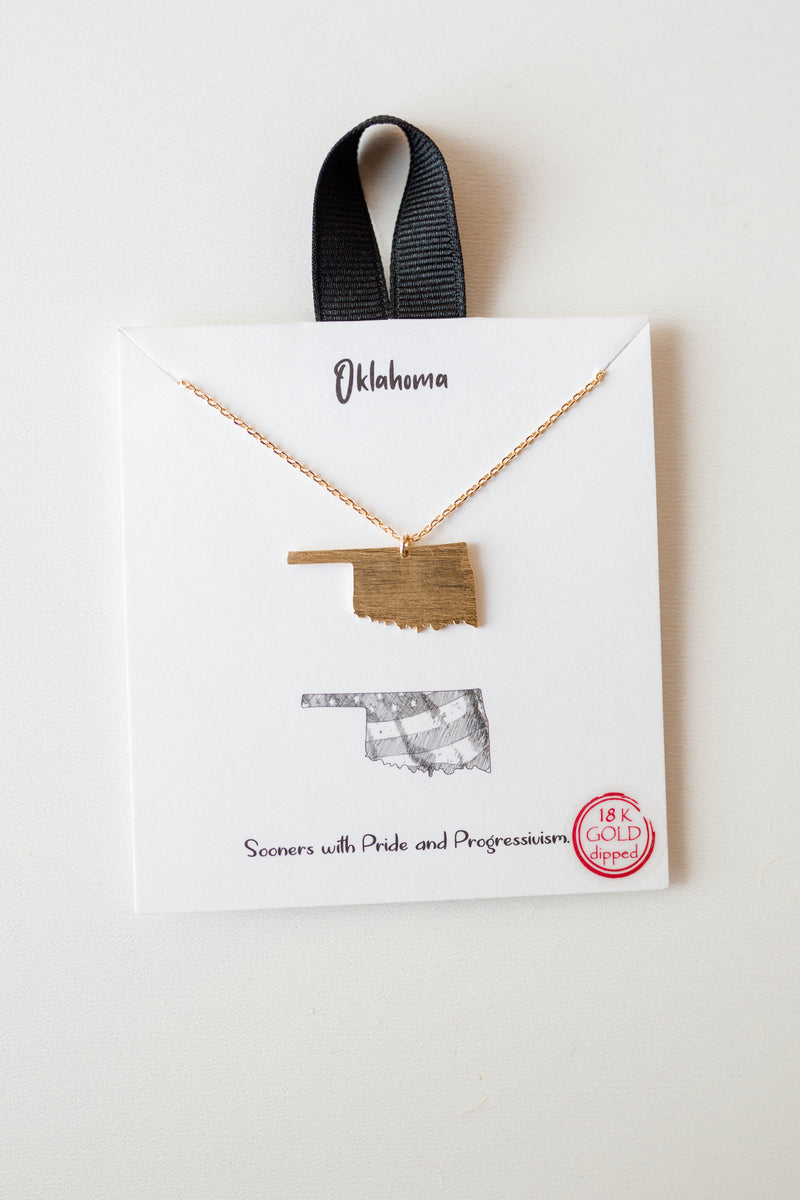 mode, oklahoma necklace