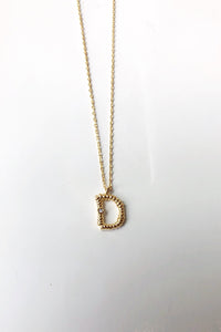 mode, sticks n stones initial necklace