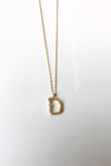 mode, sticks n stones initial necklace