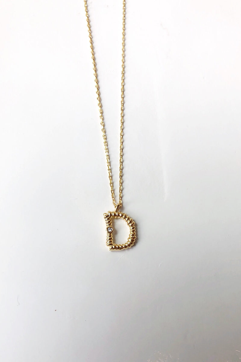 mode, sticks n stones initial necklace
