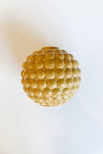 mode, round embossed stoneware vase