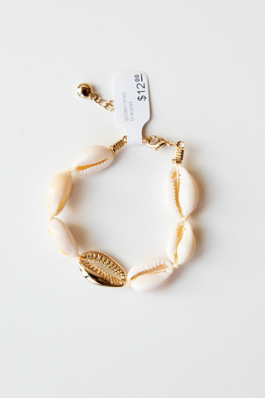 mode, golden shell bracelet