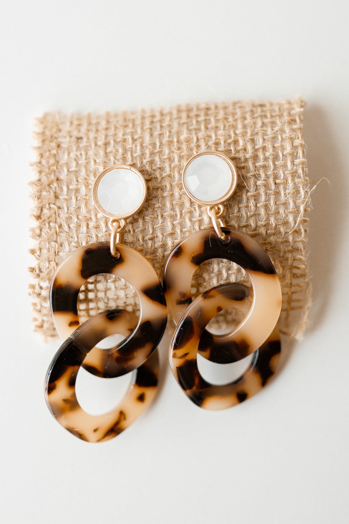 mode, tort double hoop earring