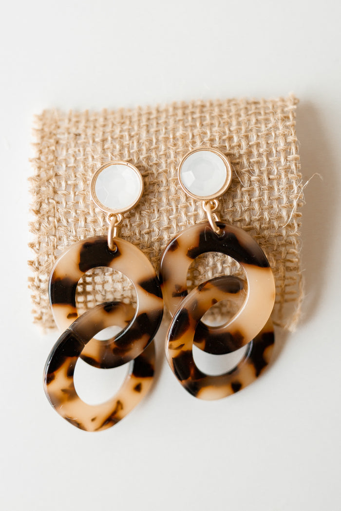 mode, tort double hoop earring