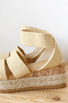 mode, radiate woven flatform