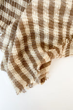 mode, hot cocoa check scarf