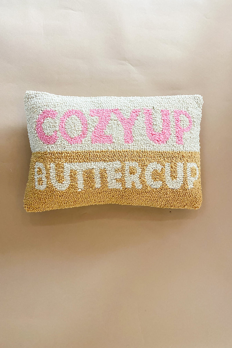 cozy up buttercup pillow