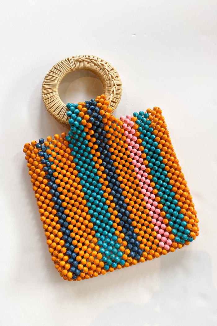 mode, exotic beaded bag