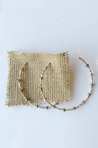 mode, real world beaded hoop