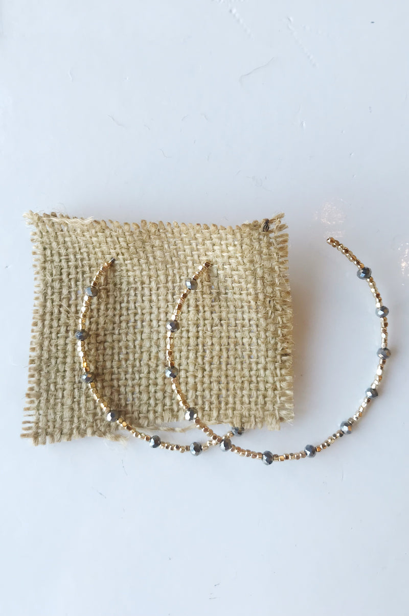 mode, real world beaded hoop