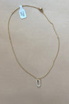 mode, uma shimmer necklace