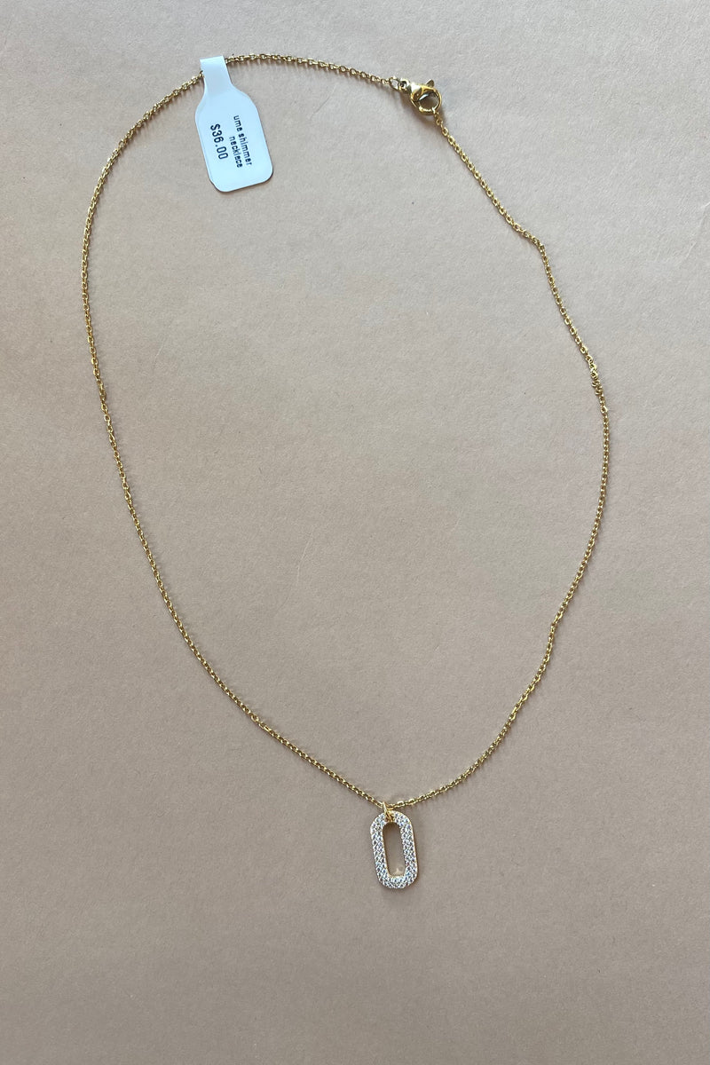 mode, uma shimmer necklace