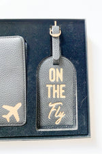 mode, luggage tag + passport  set