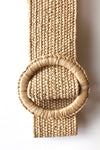 mode, woven belt + circle buckle