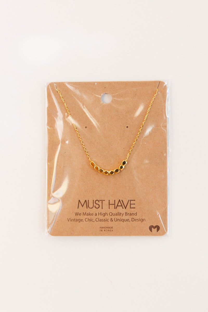 mode, golden bits necklace