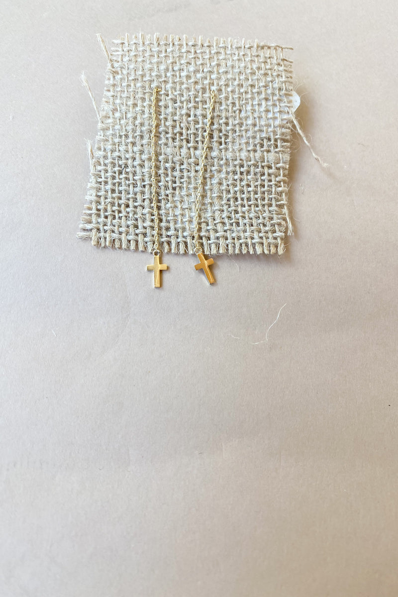 mode, faith threader earrings
