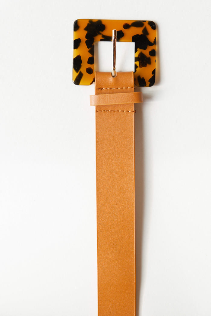 mode, tort square buckle belt