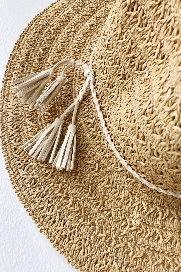 mode, straw mini braid fedora
