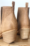 mode, whimsical side slit bootie