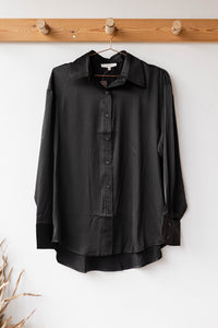 mode, shay satin blouse